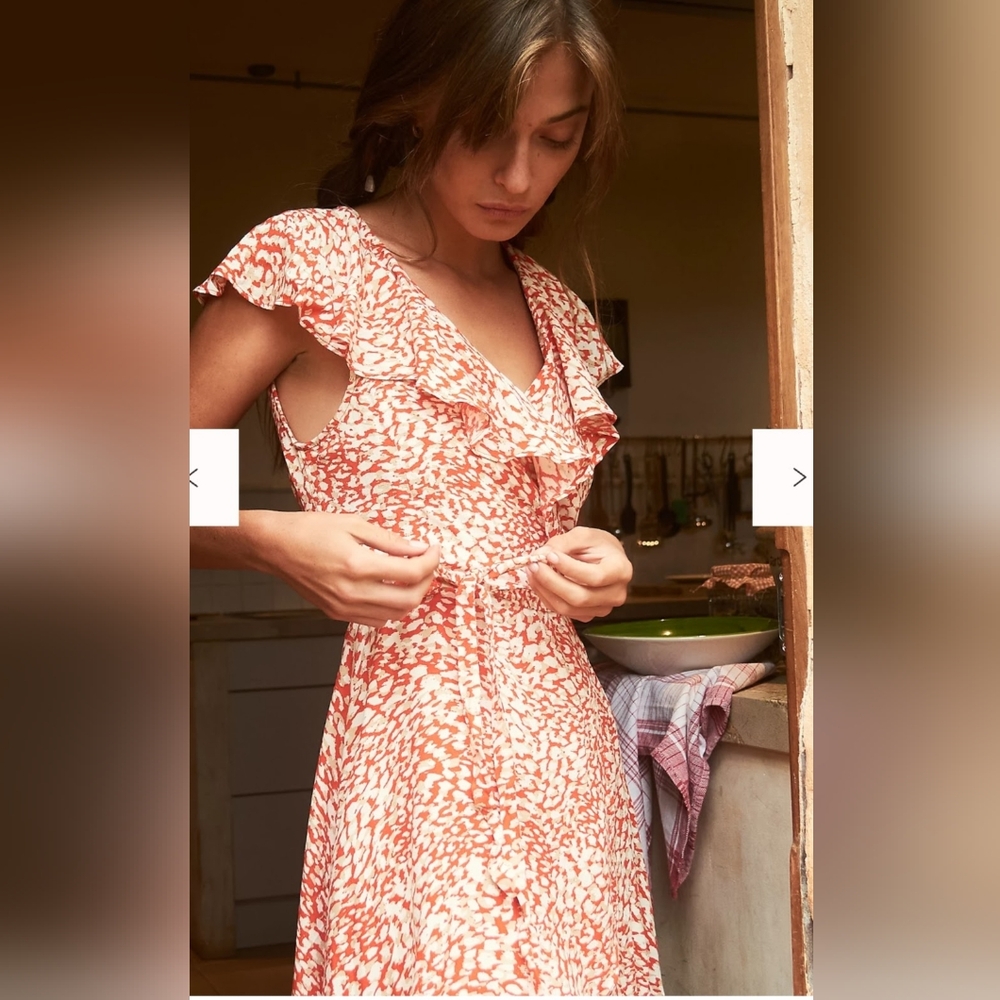 FREE PEOPLE FRENCH QUARTER WRAPS DRESS SZ S - Picture 6 of 8